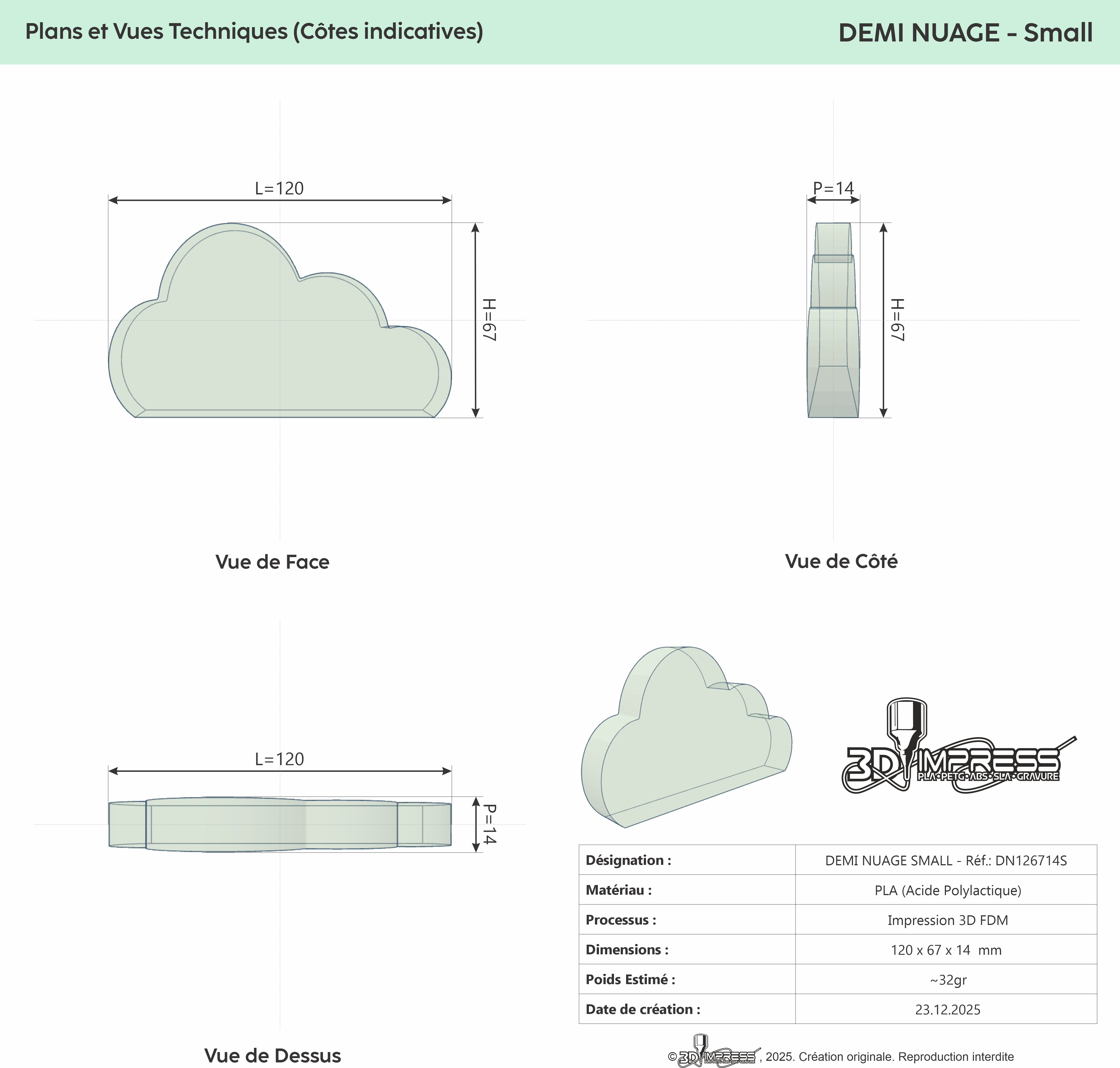 Demi nuage (SMALL)
