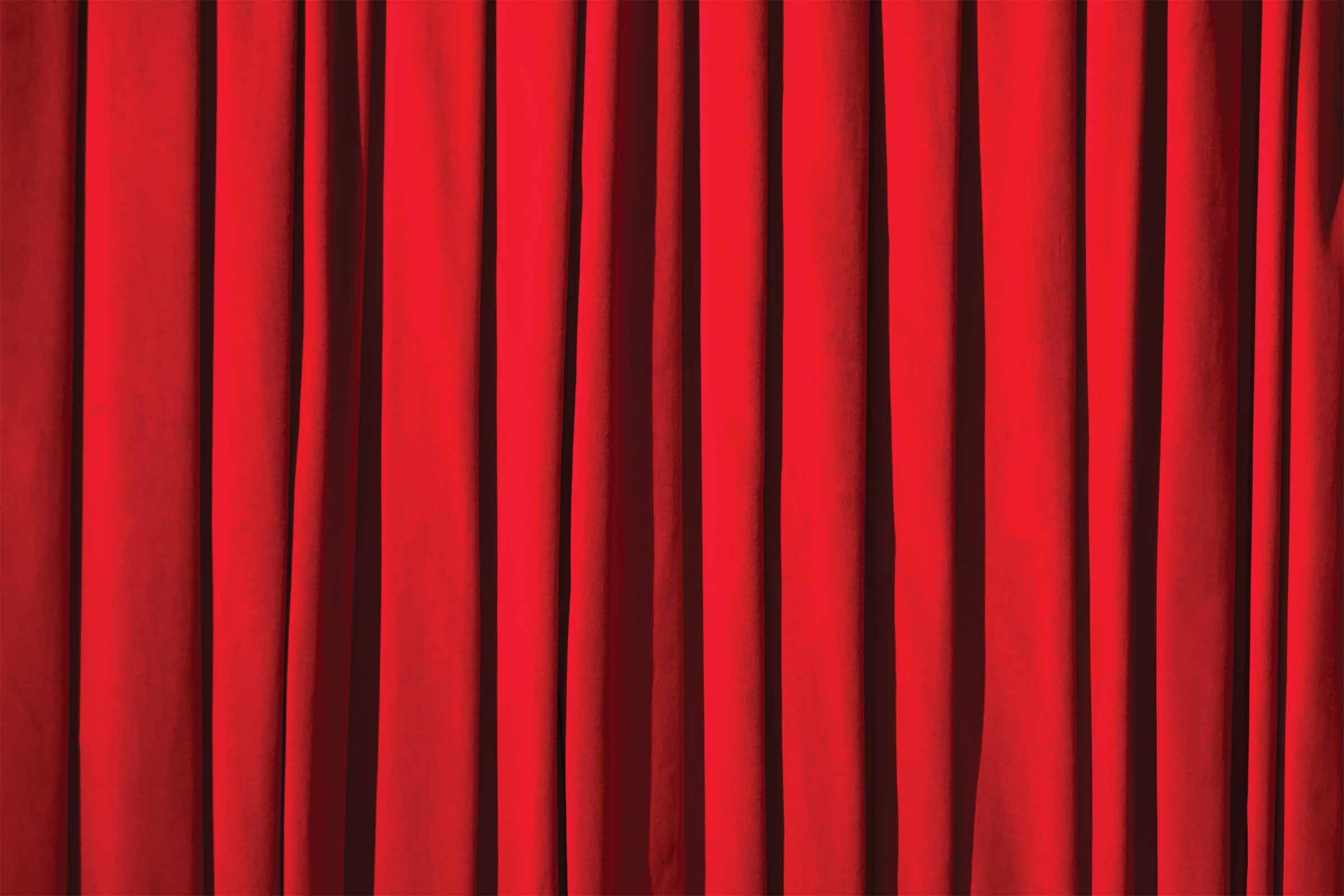 Rideau rouge (horizontal)