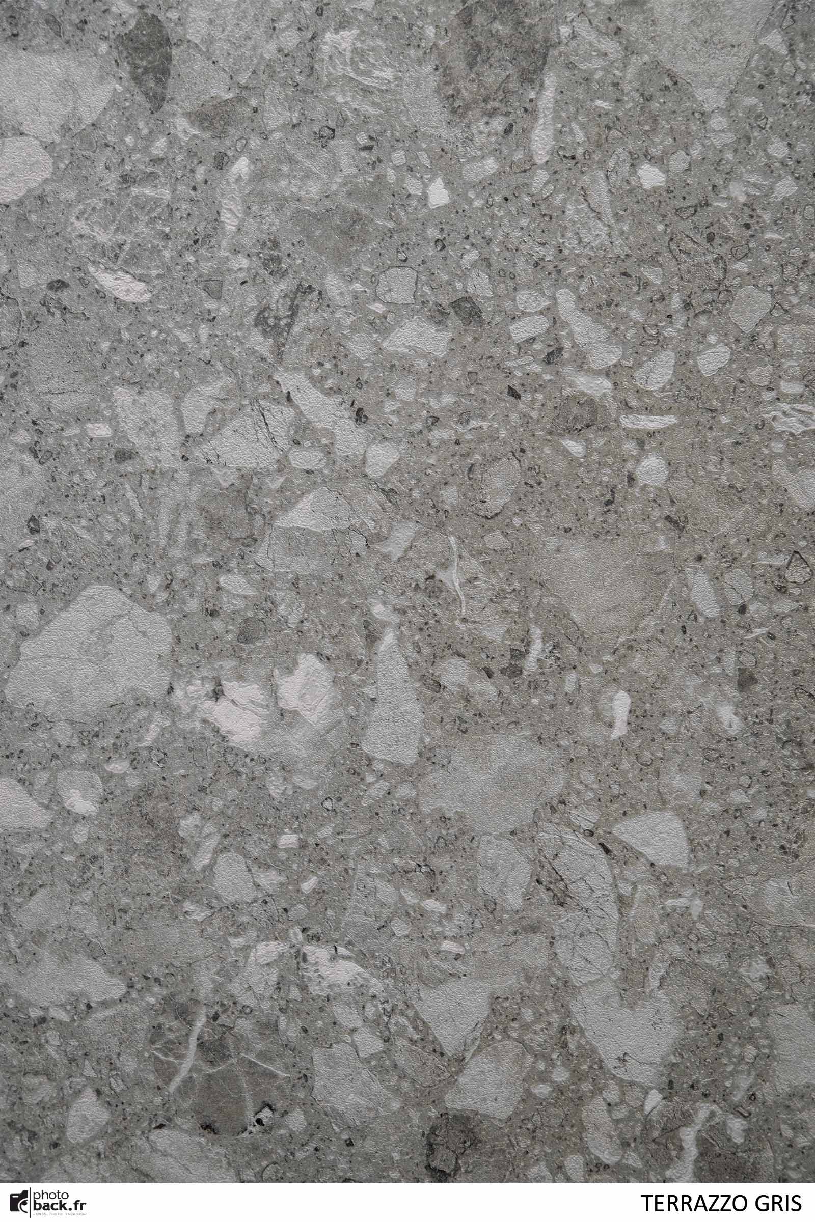 fond photo effet terrazzo gris - photoback.fr