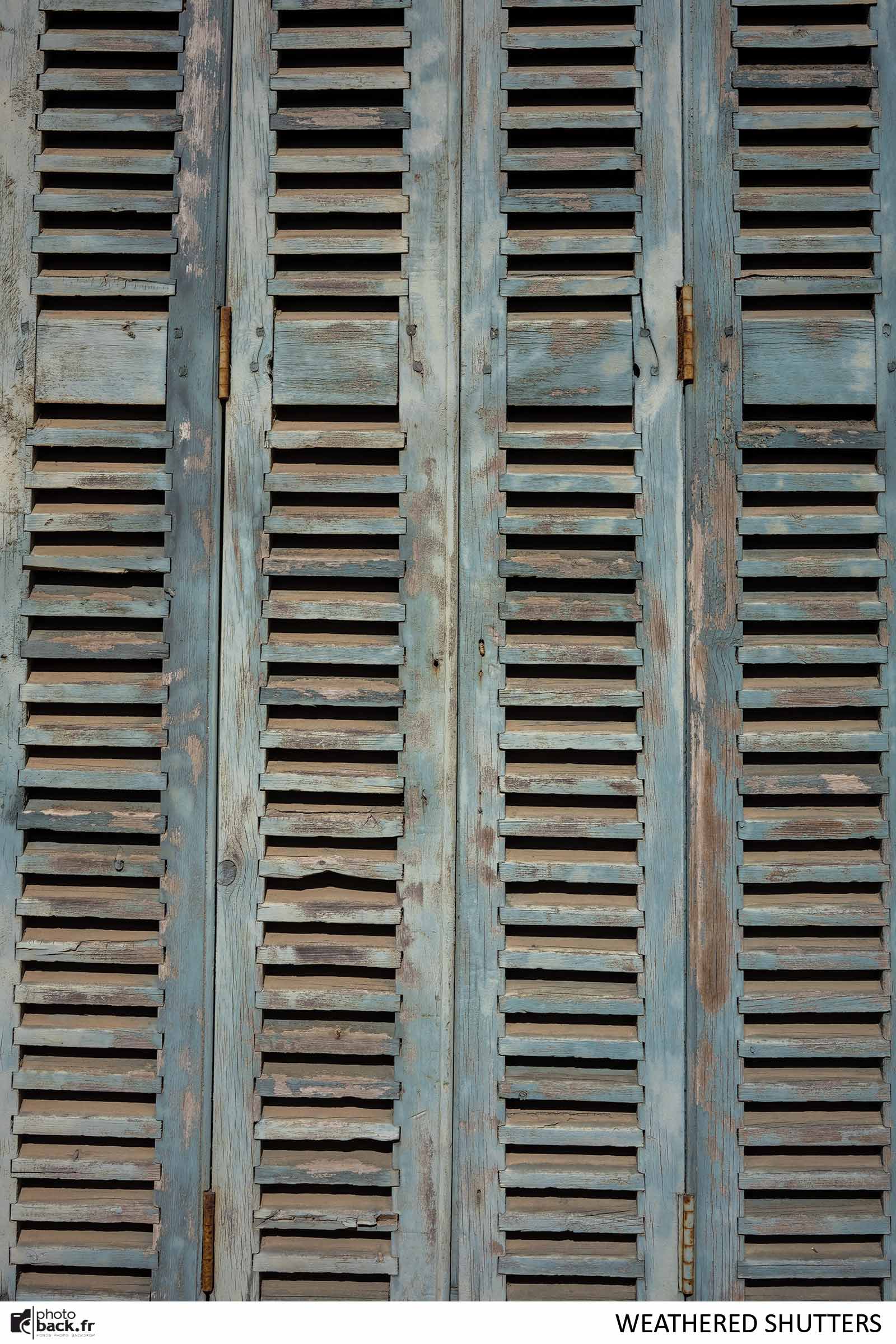 Weathered shutters