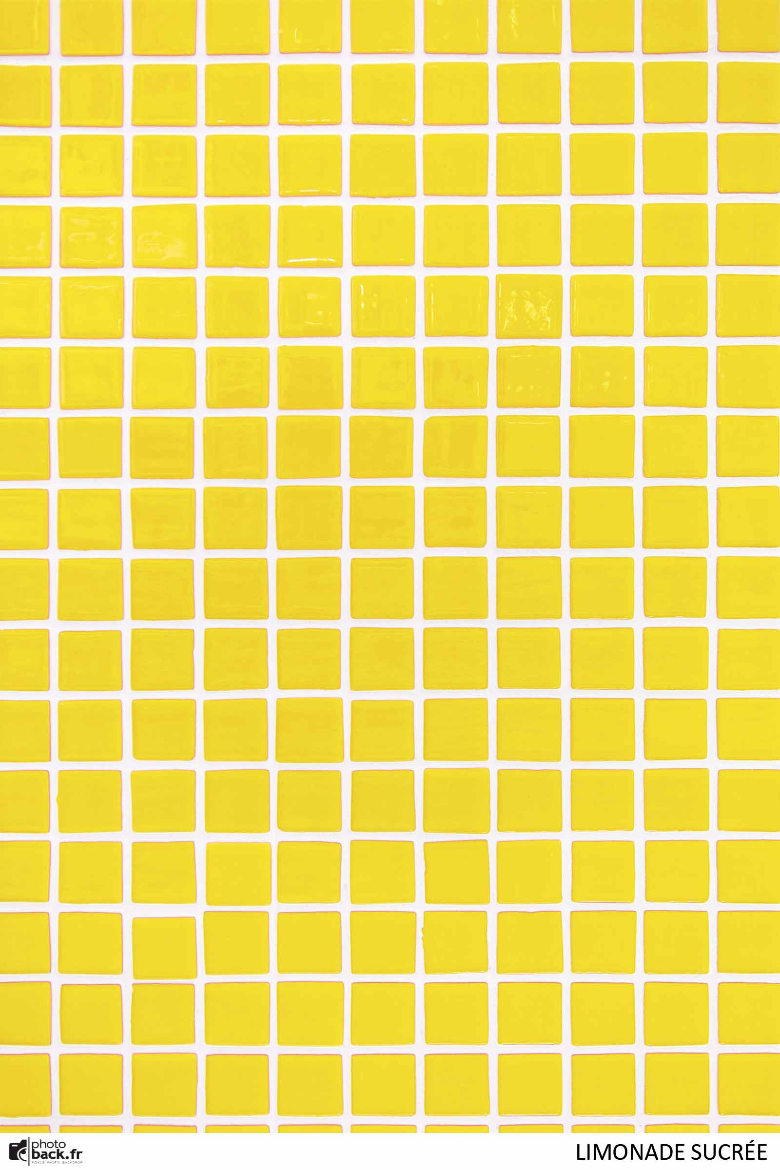 fond photo effet carrelage jaune limonade sucrée -  photoback.fr