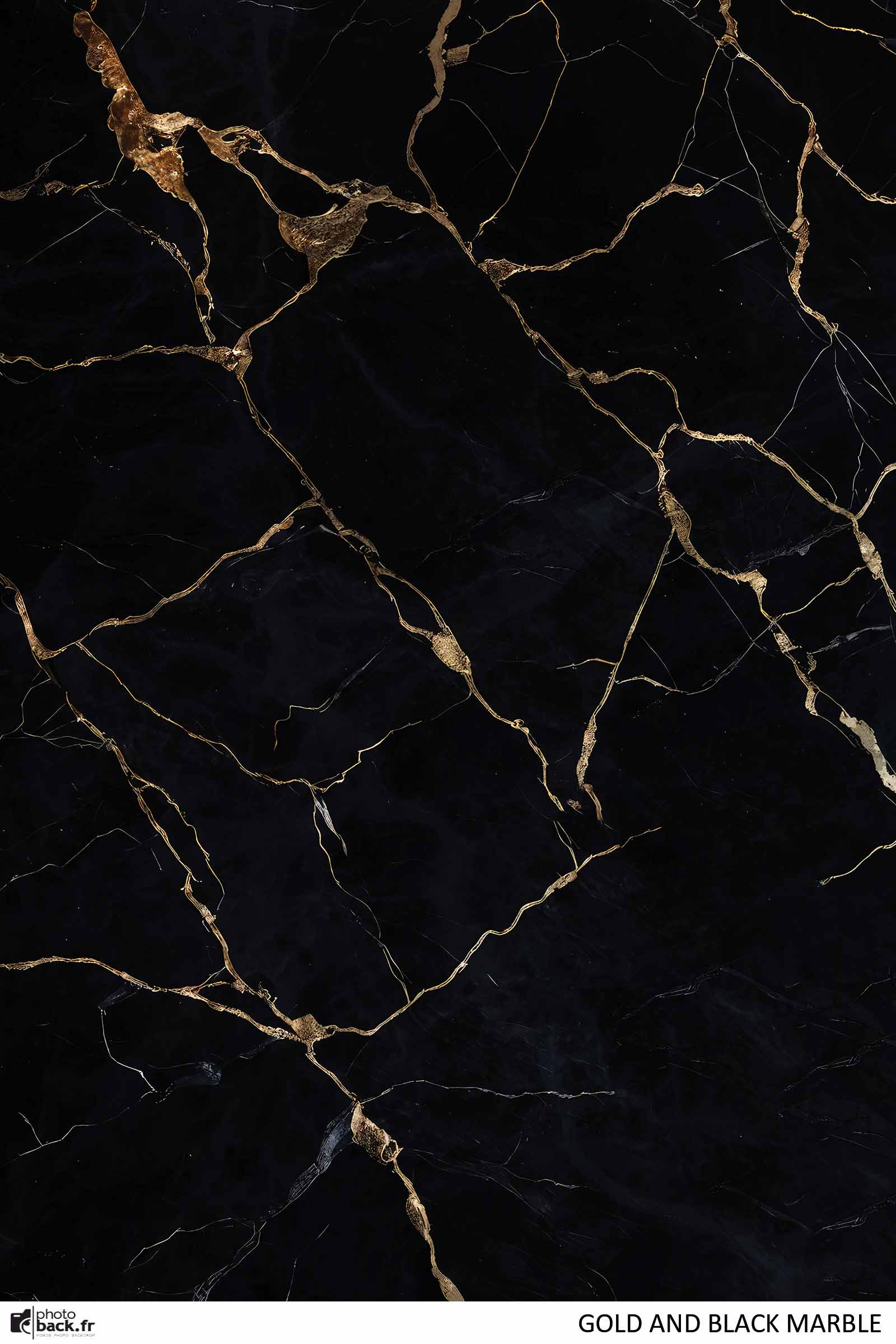 Gold and Black marble