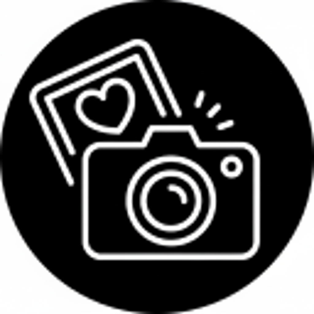 Icône Photographie noir