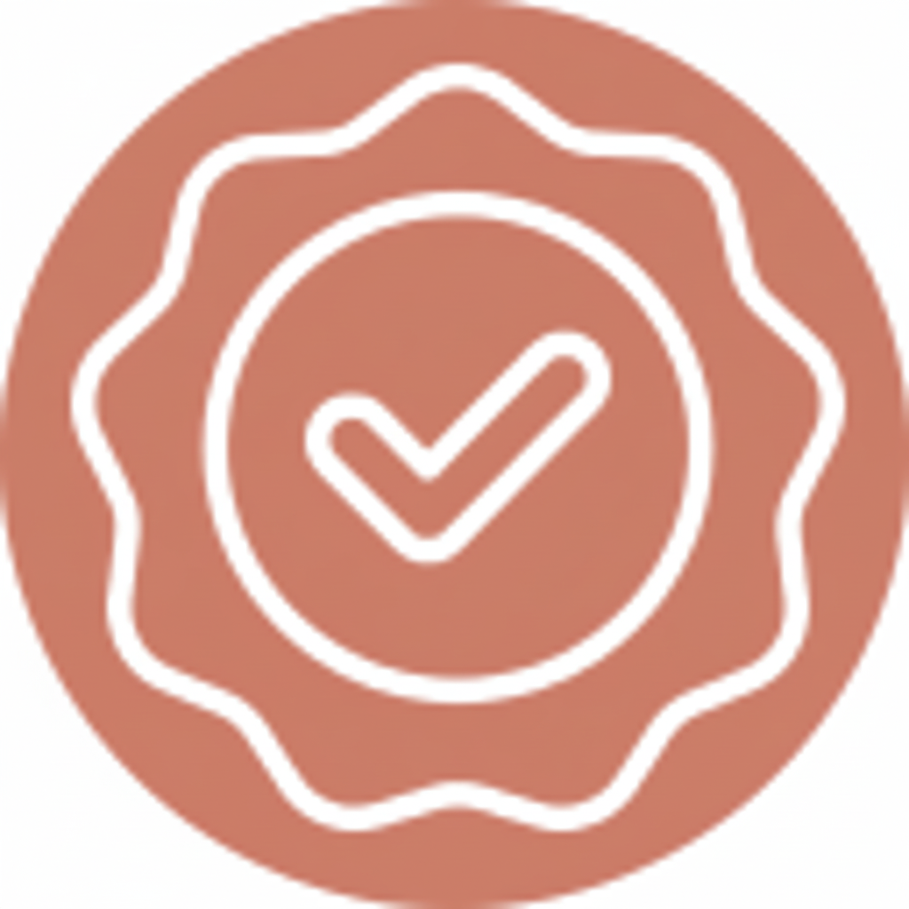 Icône Qualité terracotta