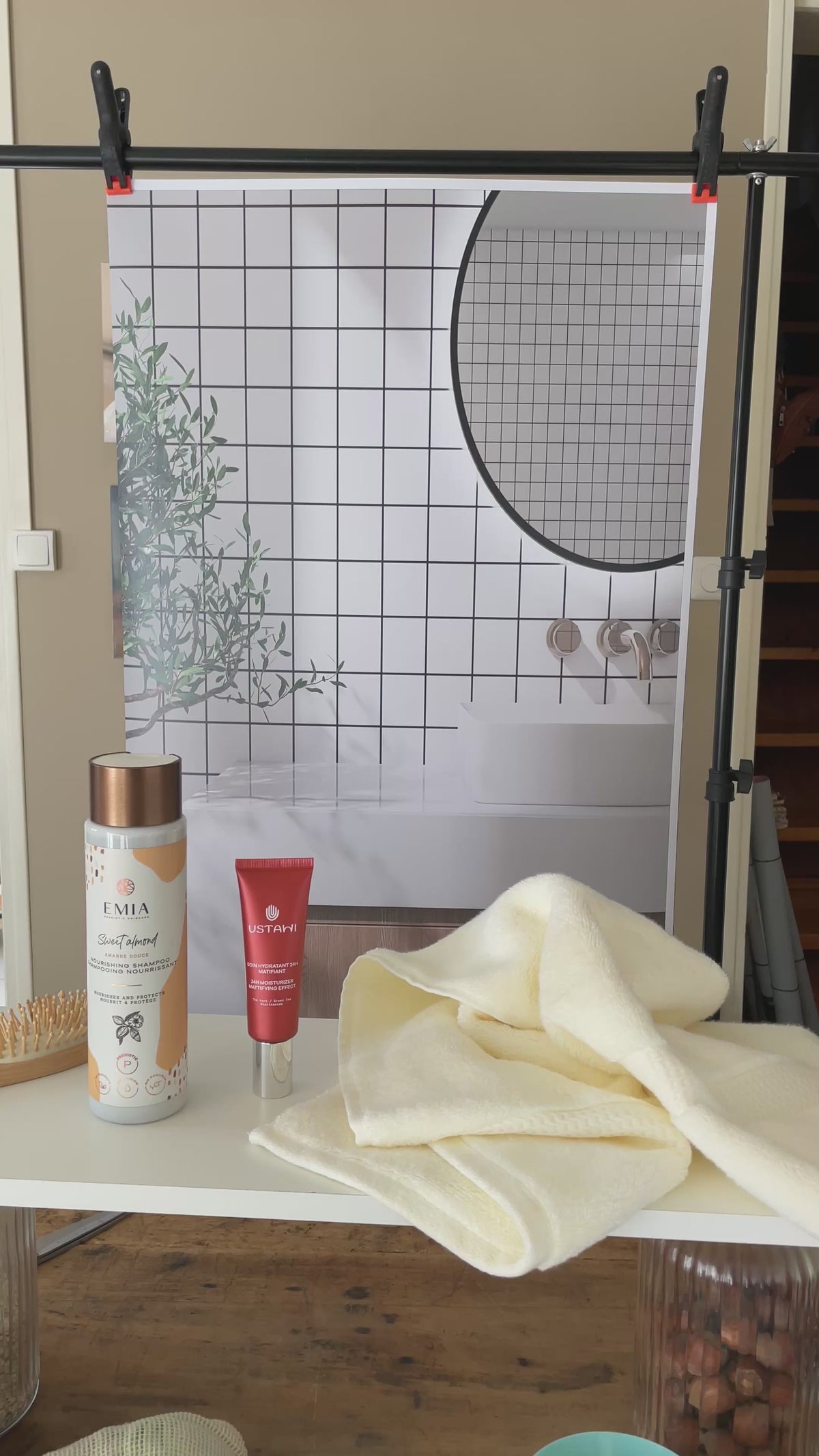 fond photo effet salle de bain - photoback.fr