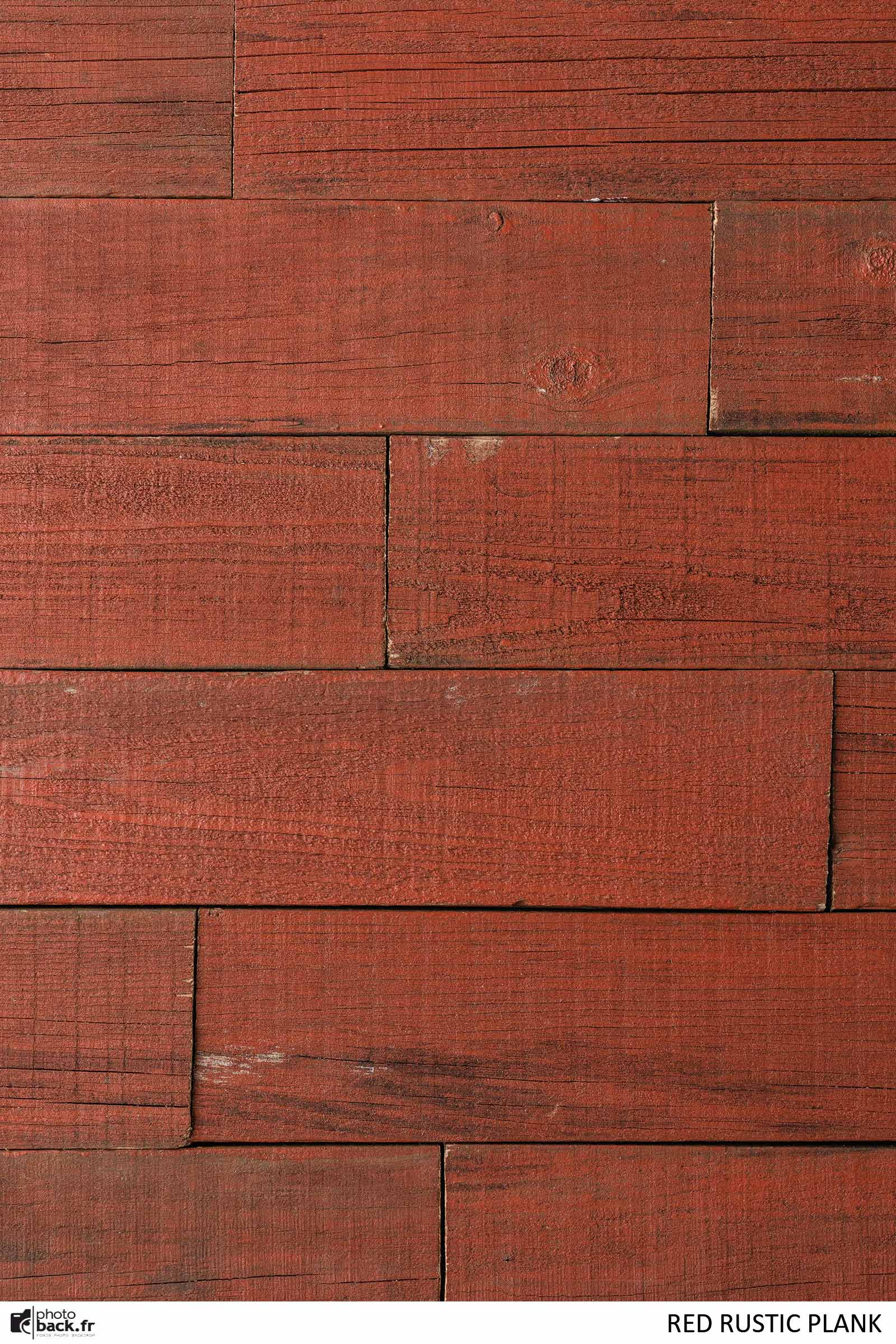 RED RUSTIC PLANK